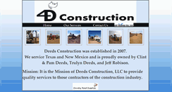 Desktop Screenshot of deedsconstruction.com
